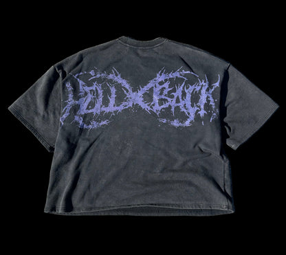 Hell And Back acid wash oversized tee